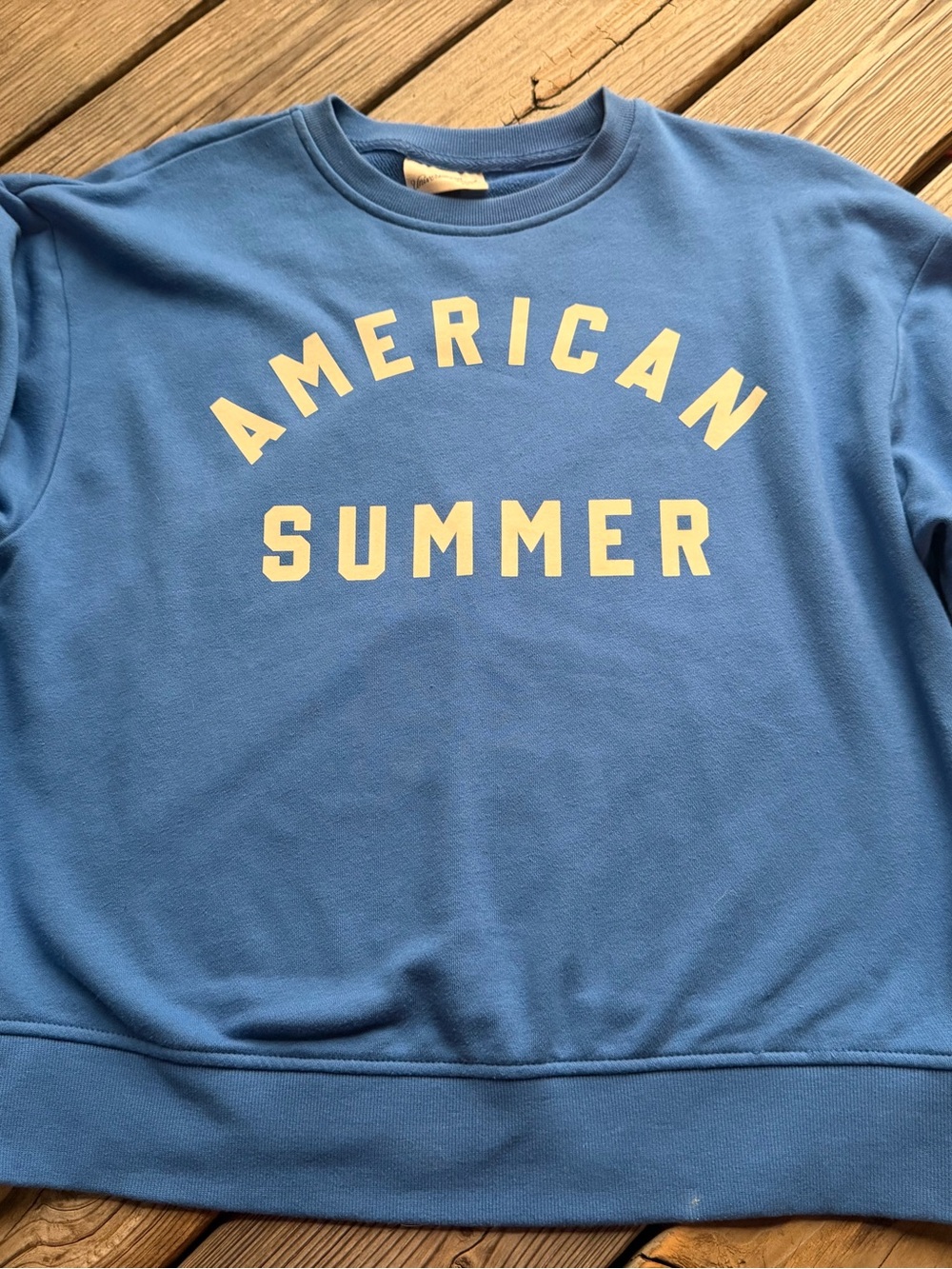 Universal Thread American Summer Blue Graphic Sweatshirt Size Small